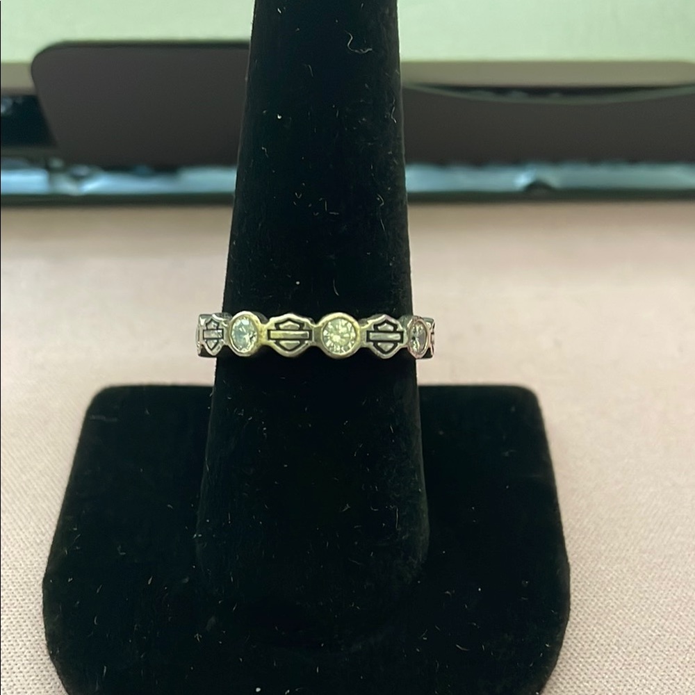 Harley Davidson Ring-Elegant Gold and Silver Women's Ring